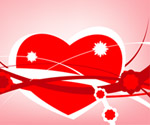Valentines Abstract Card Lines